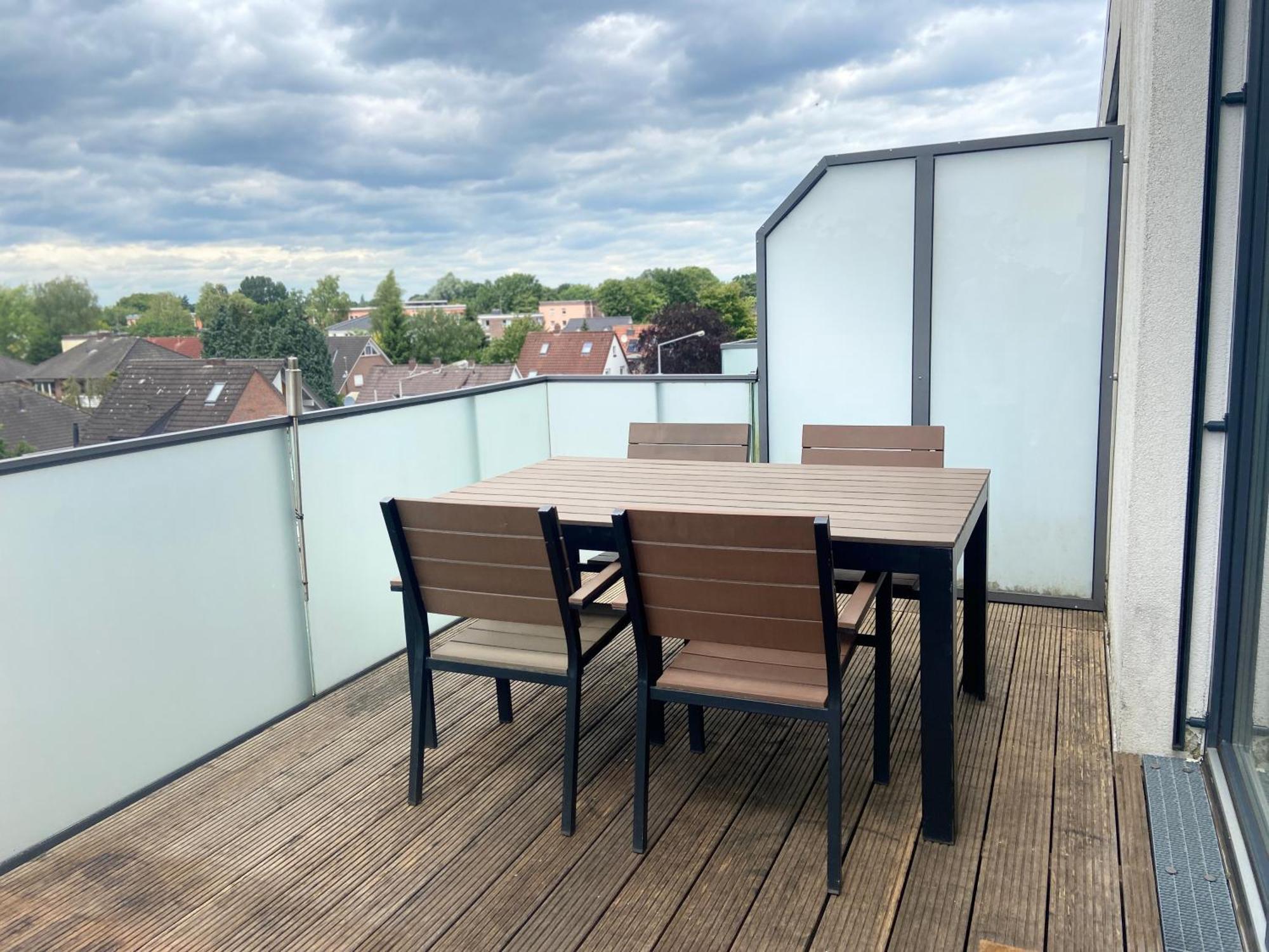 Micasa Ol - Modernes Penthouse - Stellplatz - Kueche - Wlan - Dachterrasse Apartment Oldenburg Exterior photo